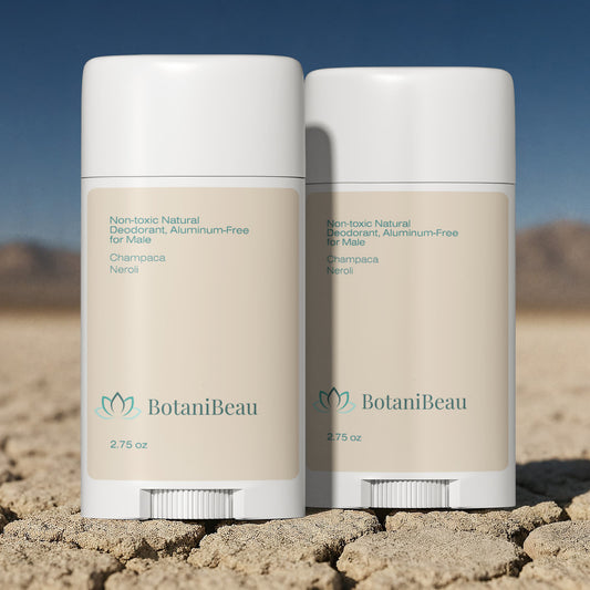 2 Pack Non-toxic Natural Deodorant, Aluminum-Free for Men