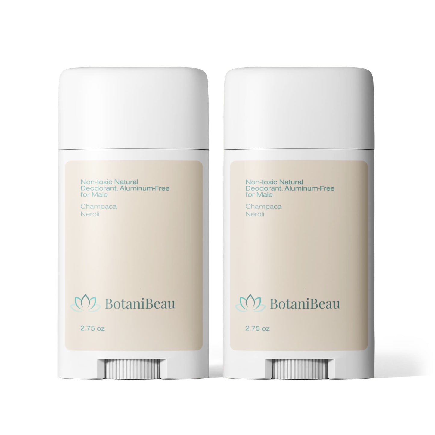 2 Pack Non-toxic Natural Deodorant, Aluminum-Free for Men