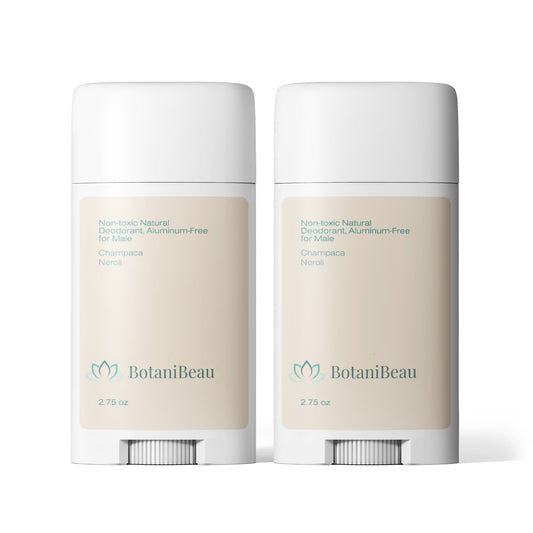 2 Pack Non-toxic Natural Deodorant, Aluminum-Free for Men