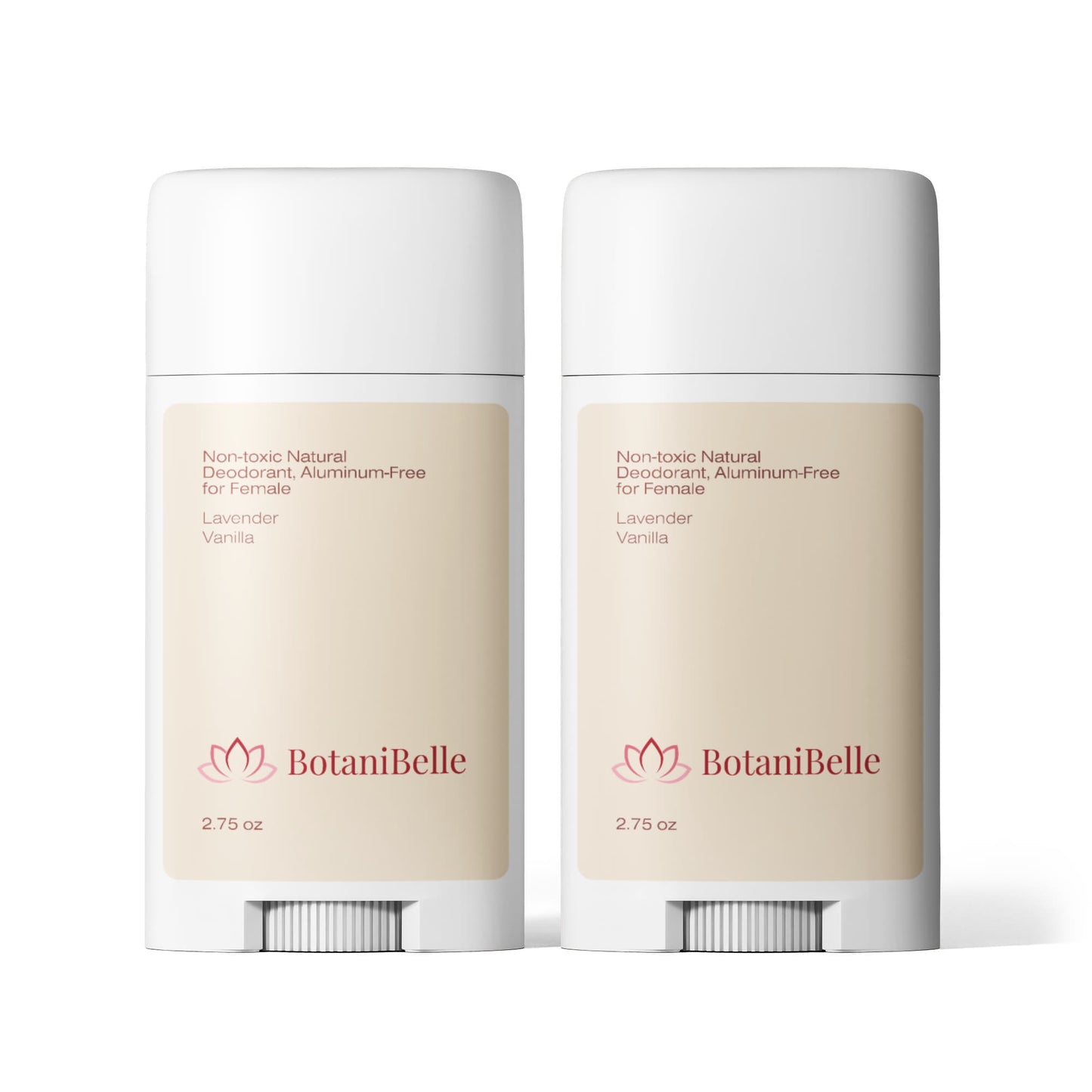 2 Pack Non-toxic Natural Deodorant, Aluminum-Free for Women