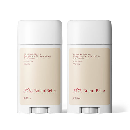 2 Pack Non-toxic Natural Deodorant, Aluminum-Free for Women